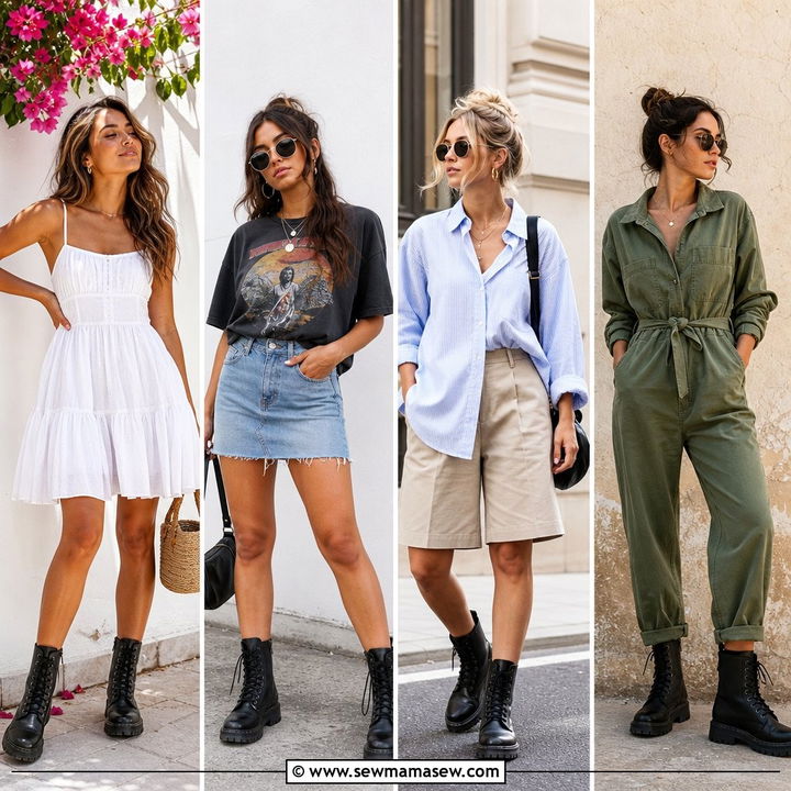 25 Spring outfits with combat boots for Edgy Spring Style