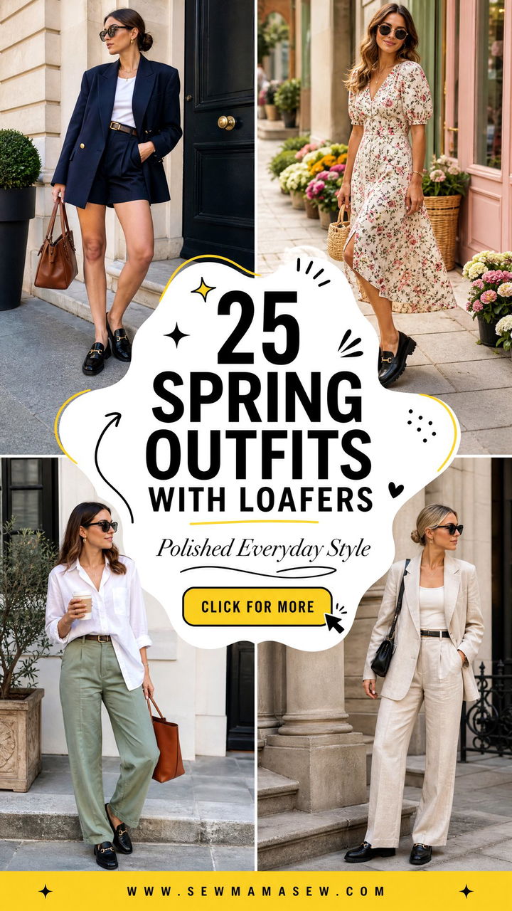 25 Spring outfits with loafers for Polished Everyday Style - 25 Spring outfits with loafers for Polished Everyday Style