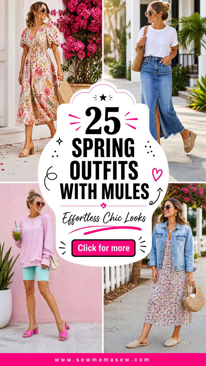 25 Spring outfits with mules for Effortless Chic Looks - 25 Spring outfits with mules for Effortless Chic Looks