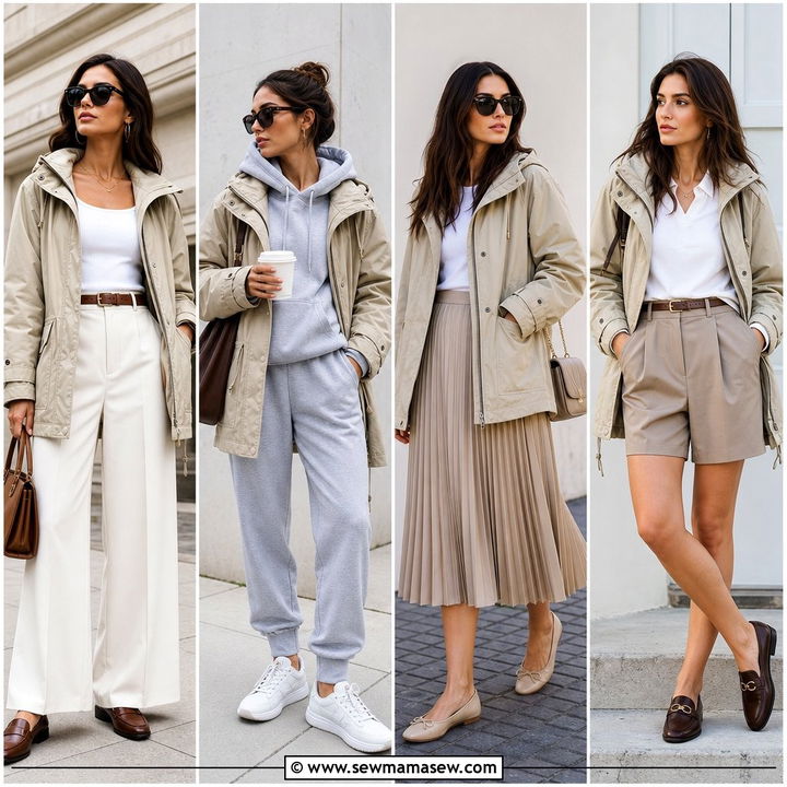25 Spring outfits with parka for Casual Rainy Day Style