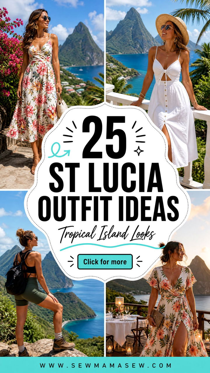 25 St Lucia Outfit Ideas for a Dreamy Tropical Escape - 25 St Lucia Outfit Ideas for a Dreamy Tropical Escape