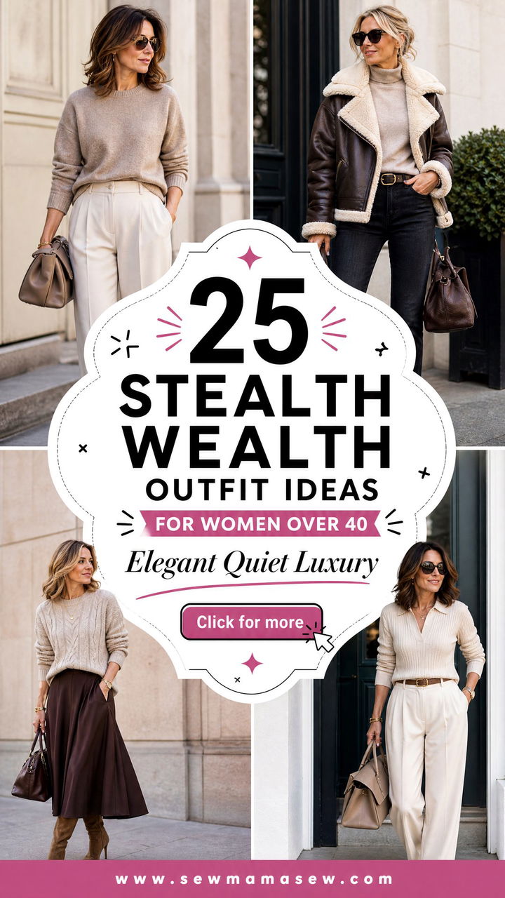 25 Stealth Wealth Outfit Ideas for Women Over 40 - 25 Stealth Wealth Outfit Ideas for Women Over 40