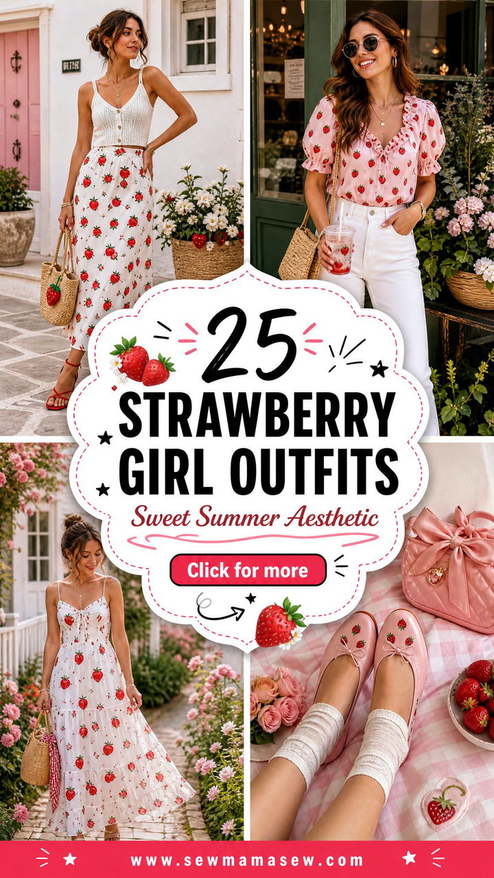 25 Strawberry Girl Outfits For A Sweet Summer Aesthetic - 25 Strawberry Girl Outfits For A Sweet Summer Aesthetic