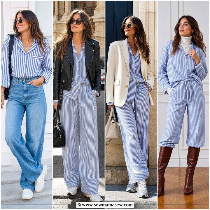 25 Striped Pajama Set Outfit Ideas for Cozy Chic Style