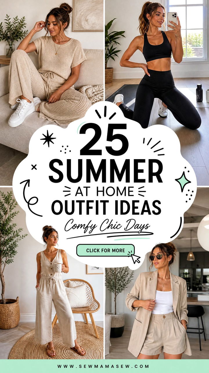 25 Summer At Home Outfit Ideas for Relaxed Comfy Chic Days - 25 Summer At Home Outfit Ideas for Relaxed Comfy Chic Days