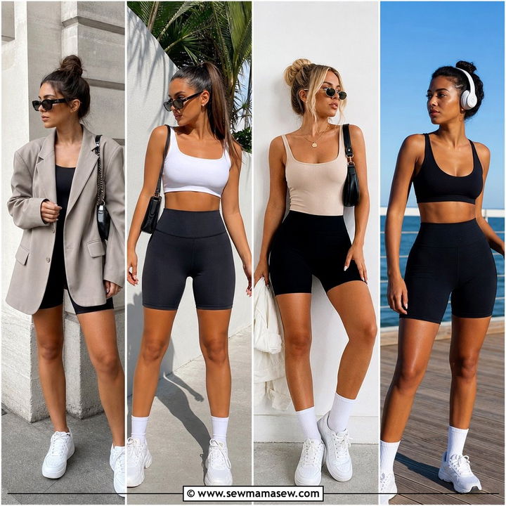 25 Summer Bike Shorts Outfit Ideas For Sporty-Chic Days