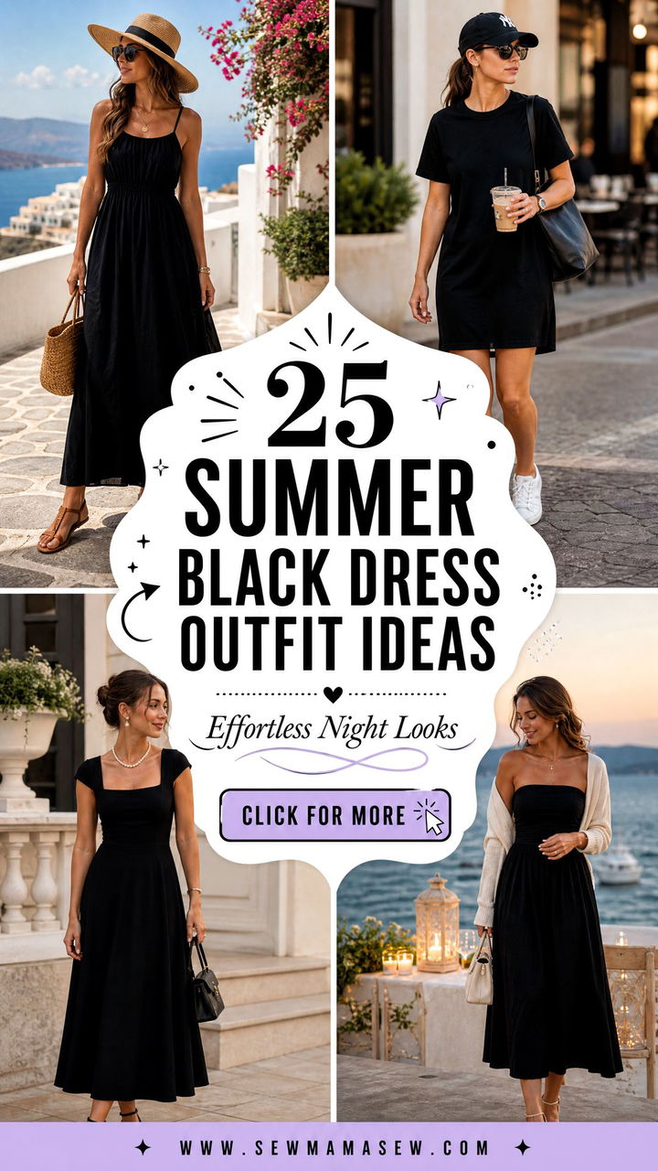 25 Summer Black Dress Outfit Ideas For Effortless Nights - 25 Summer Black Dress Outfit Ideas For Effortless Nights