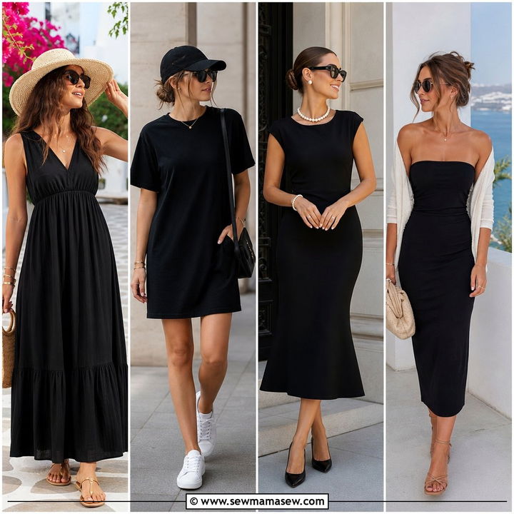 25 Summer Black Dress Outfit Ideas For Effortless Nights