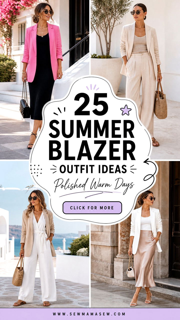 25 Summer Blazer Outfit Ideas For Polished Warm Days - 25 Summer Blazer Outfit Ideas For Polished Warm Days