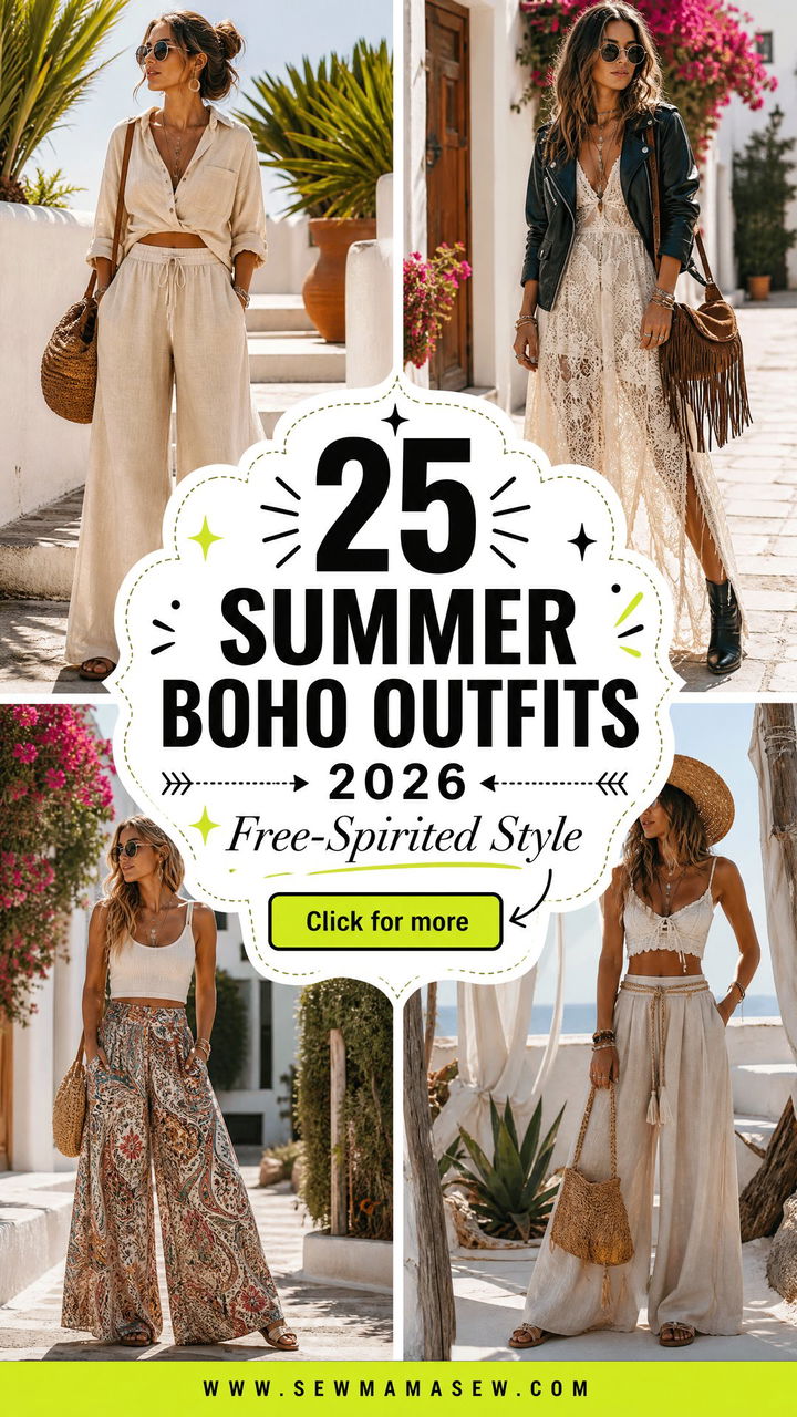 25 Summer Boho Outfits 2026 For Free-Spirited Style - 25 Summer Boho Outfits 2026 For Free-Spirited Style