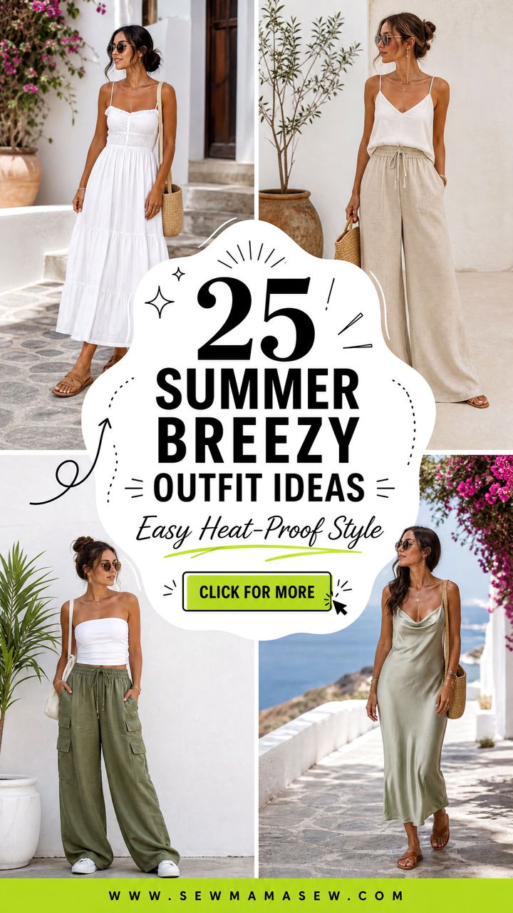 25 Summer Breezy Outfit Ideas For Easy Heat-Proof Style - 25 Summer Breezy Outfit Ideas For Easy Heat-Proof Style