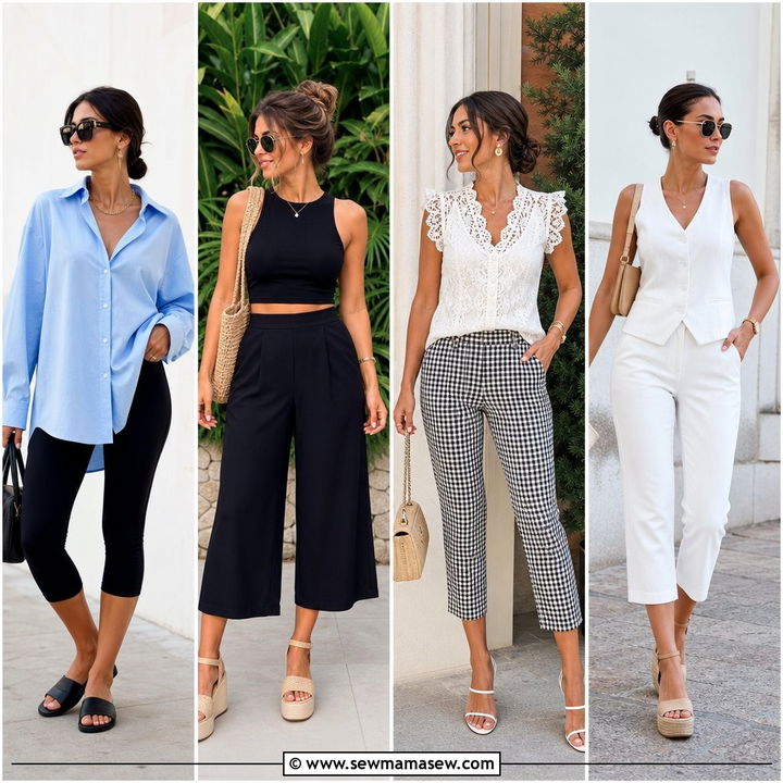 25 Summer Capri Pants Outfit Ideas for Chic Cool Looks