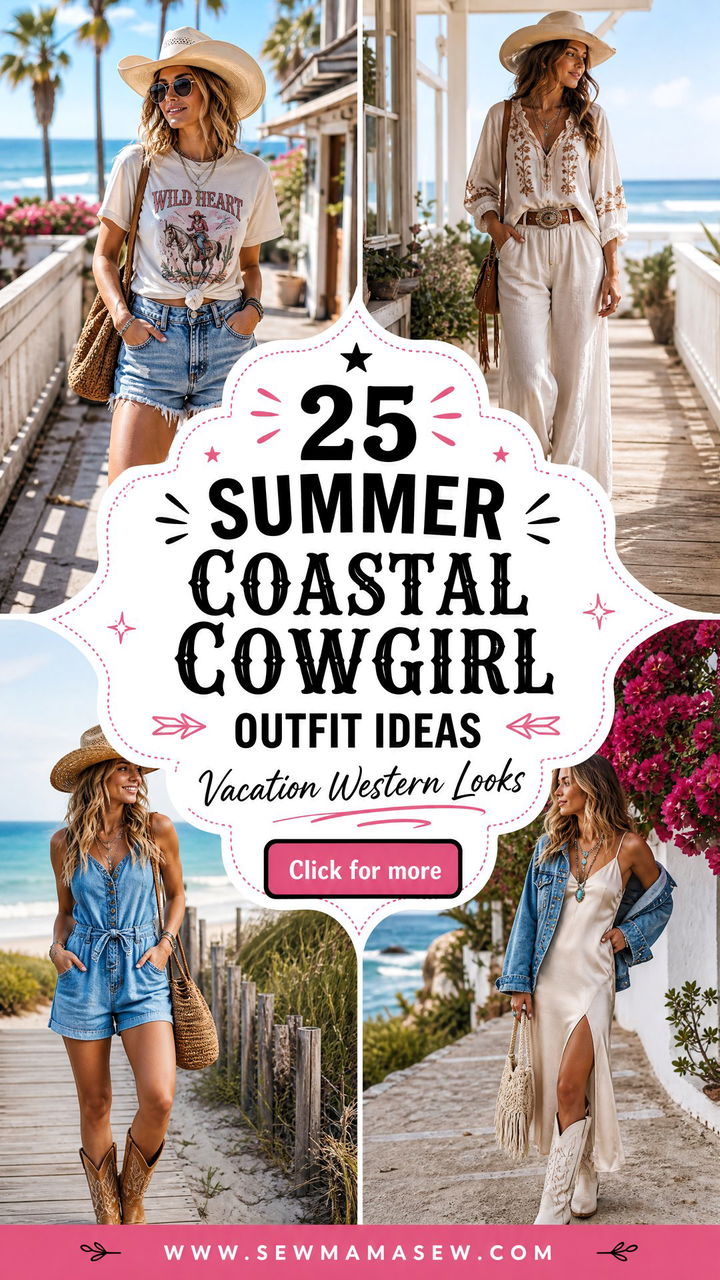 25 Summer Coastal Cowgirl Outfit Ideas for Vacation Style - 25 Summer Coastal Cowgirl Outfit Ideas for Vacation Style
