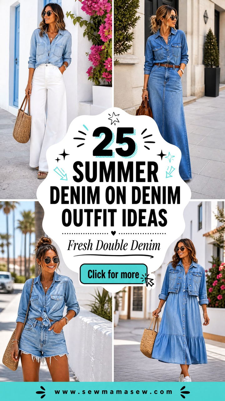 25 Summer Denim on Denim Outfit Ideas That Feel Fresh - 25 Summer Denim on Denim Outfit Ideas That Feel Fresh