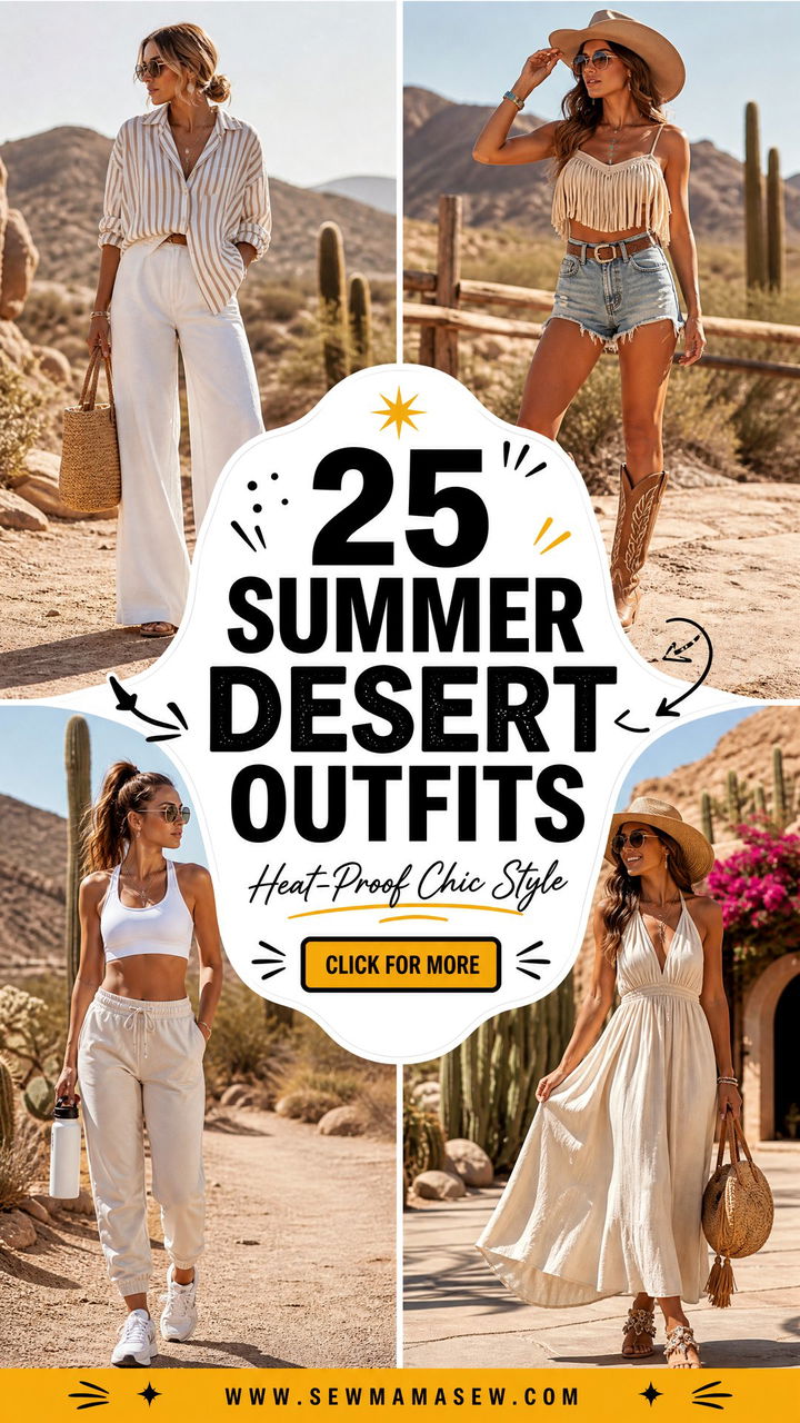 25 Summer Desert Outfits for Chic Heat-Proof Style Ideas - 25 Summer Desert Outfits for Chic, Heat-Proof Style Ideas