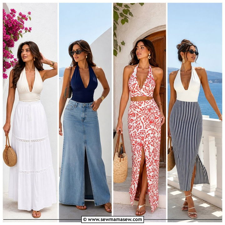 25 Summer Halter Top Outfit Ideas for Flattering Sunny Looks