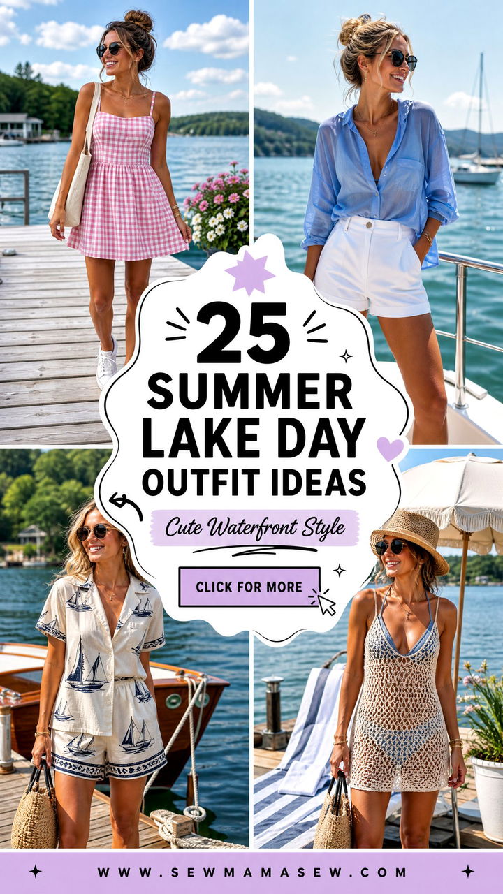 25 Summer Lake Day Outfit Ideas for Cute Waterfront Style - 25 Summer Lake Day Outfit Ideas for Cute Waterfront Style