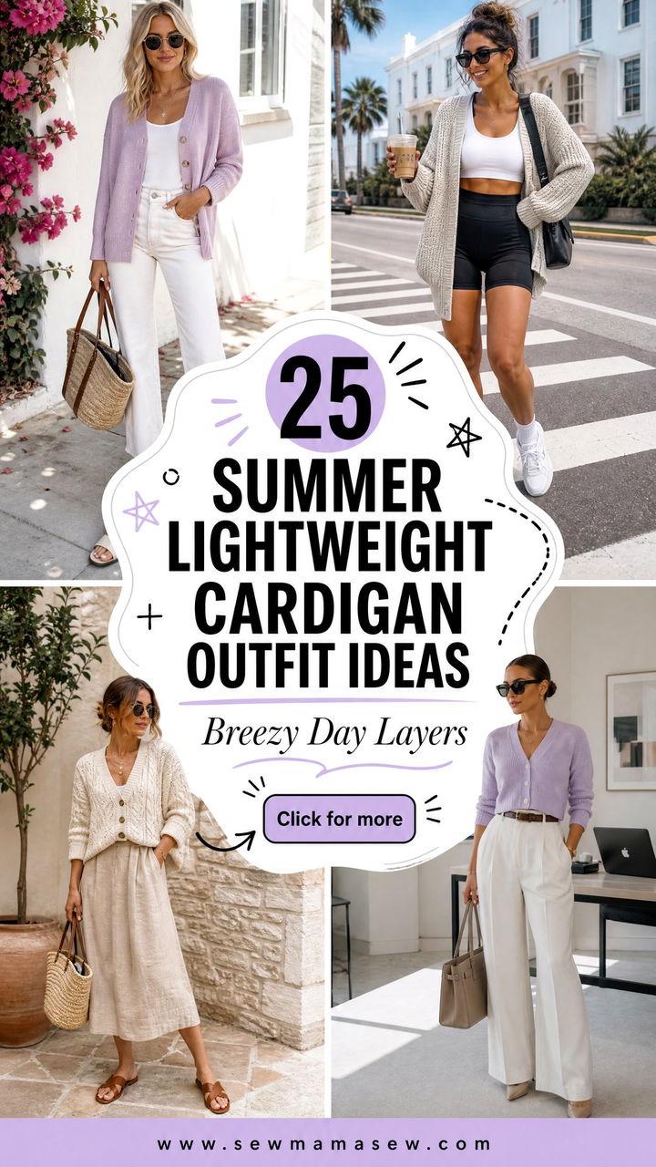 25 Summer Lightweight Cardigan Outfit Ideas for Breezy Days - 25 Summer Lightweight Cardigan Outfit Ideas for Breezy Days