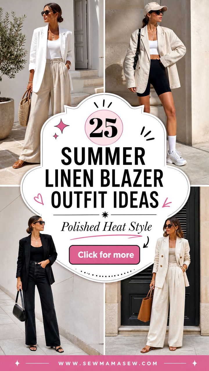 25 Summer Linen Blazer Outfit Ideas for Polished Heat - 25 Summer Linen Blazer Outfit Ideas for Polished Heat