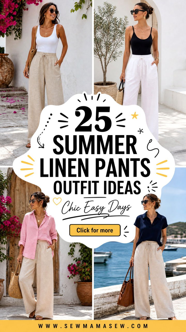25 Summer Linen Pants Outfit Ideas for Chic Easy Days - 25 Summer Linen Pants Outfit Ideas for Chic Easy Days
