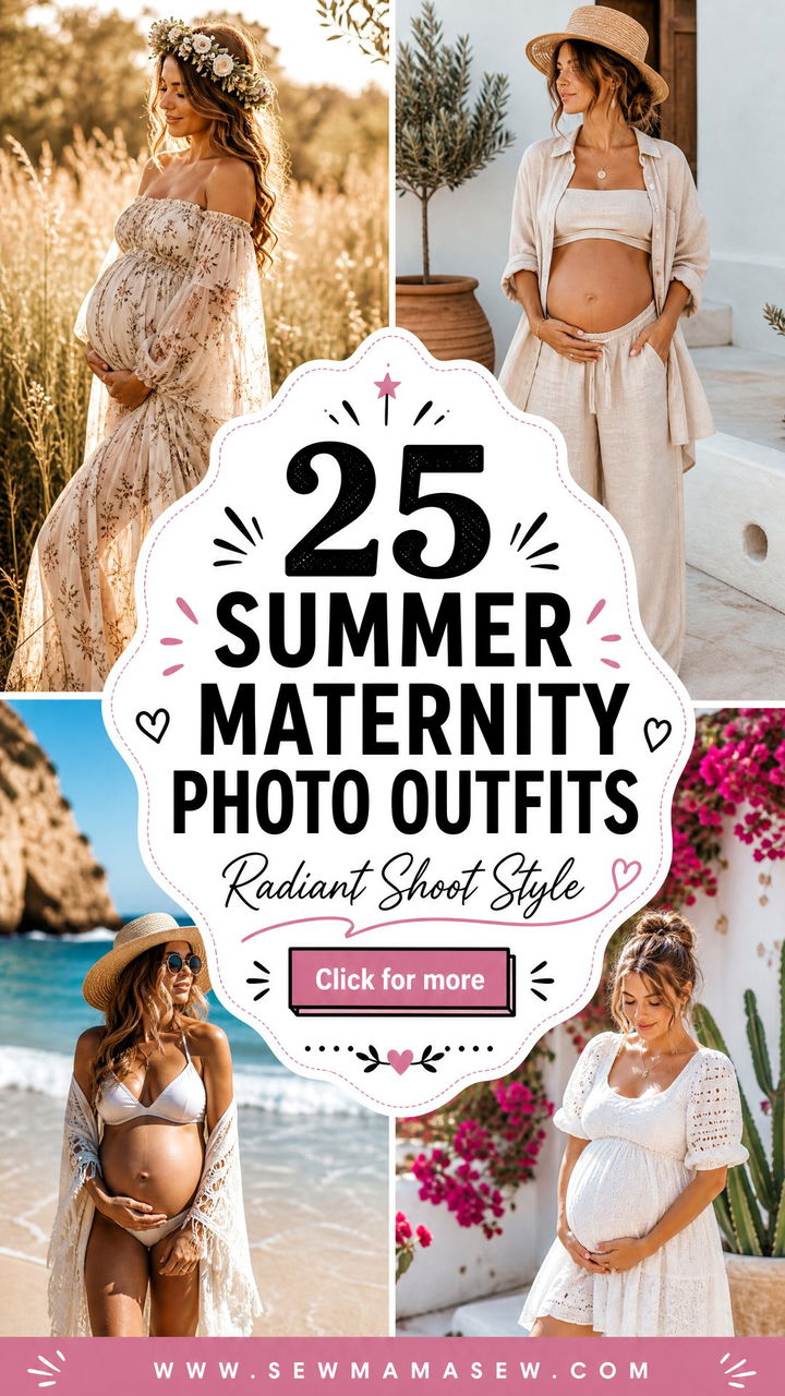 25 Summer Maternity Photo Outfits for a Radiant Shoot - 25 Summer Maternity Photo Outfits for a Radiant Shoot