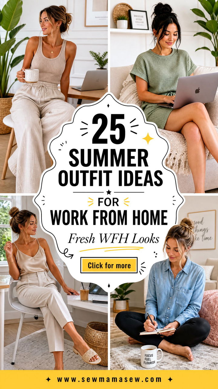 25 Summer Outfit Ideas for Work From Home That Feel Fresh - 25 Summer Outfit Ideas for Work From Home That Feel Fresh
