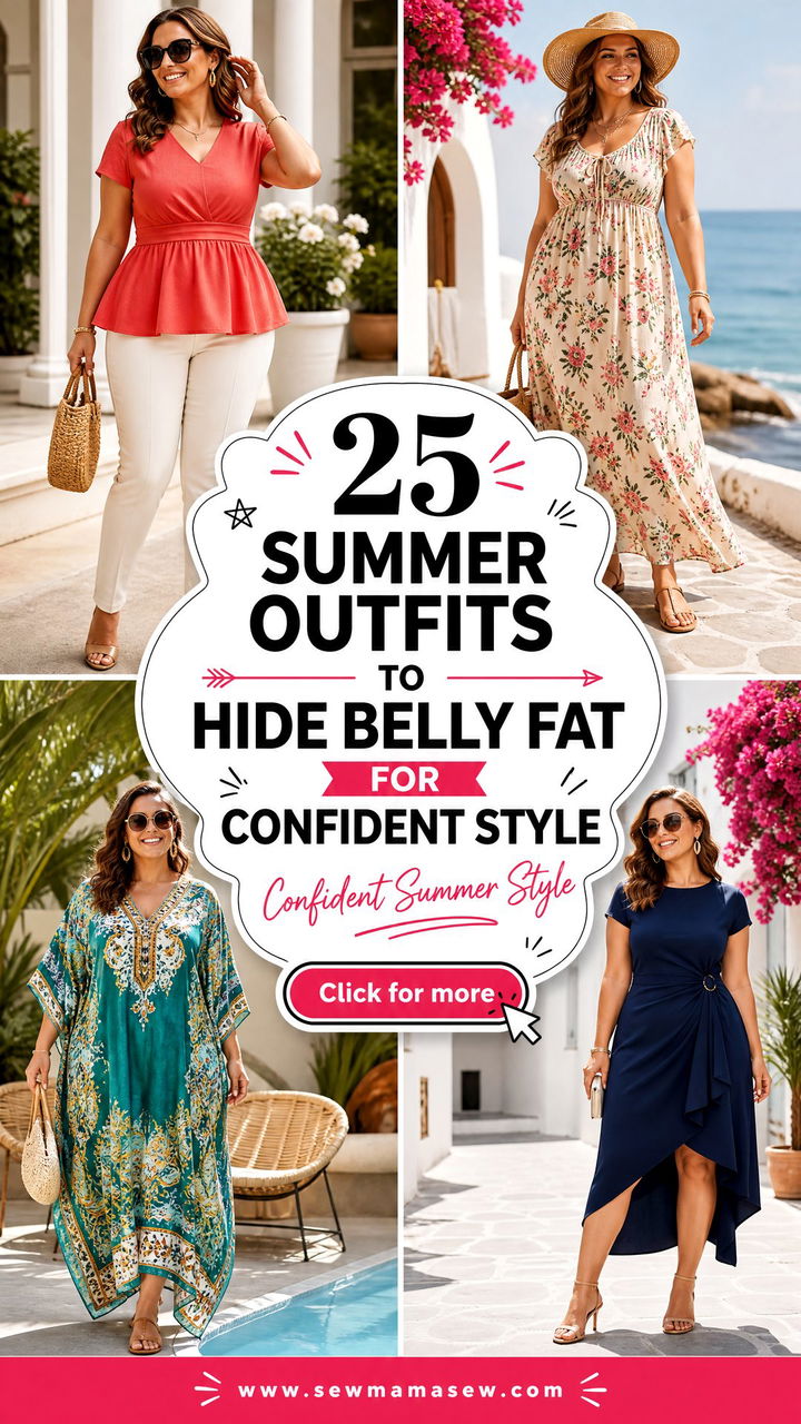 25 Summer Outfits To Hide Belly Fat For Confident Style - 25 Summer Outfits To Hide Belly Fat For Confident Style