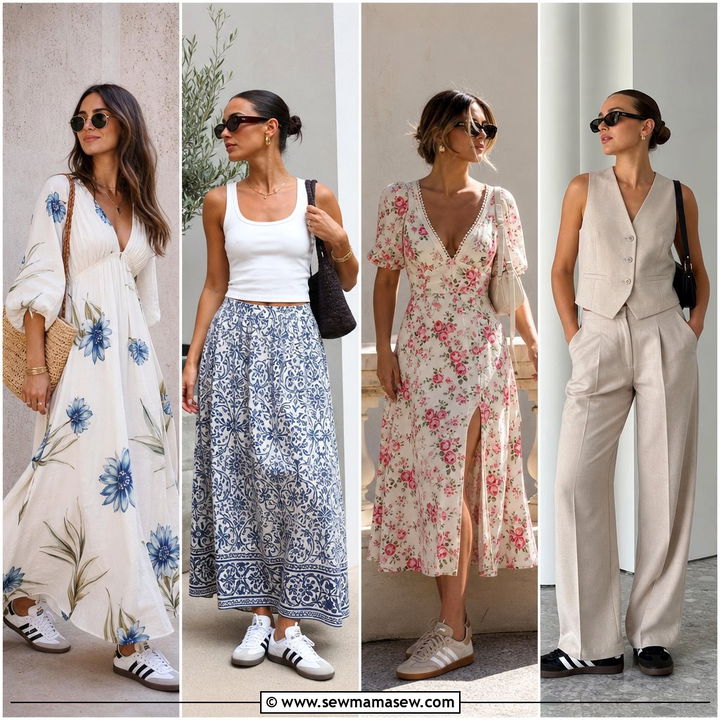 25 Summer Outfits With Adidas Sambas For Trendy Street Style