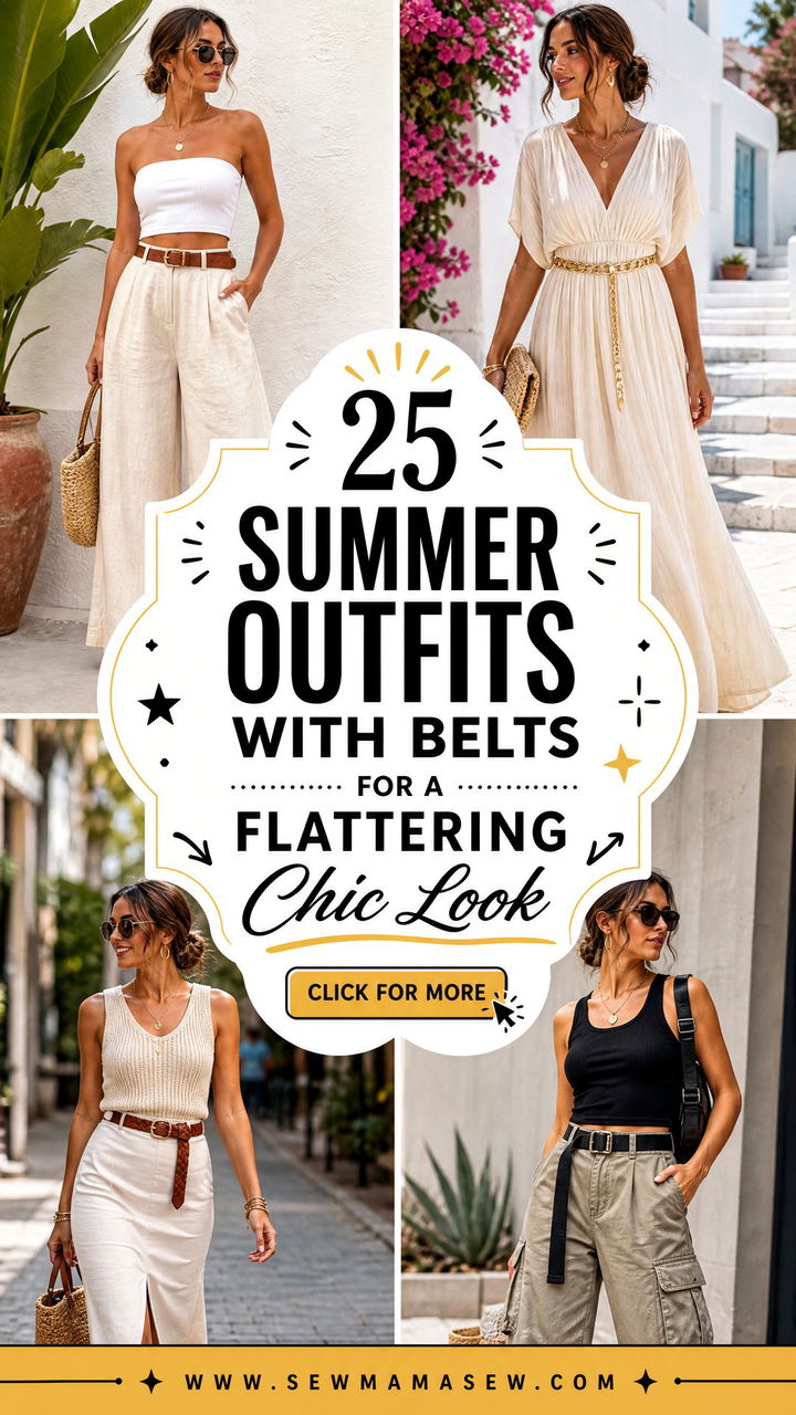 25 Summer Outfits With Belts For A Flattering Chic Look - 25 Summer Outfits With Belts For A Flattering Chic Look