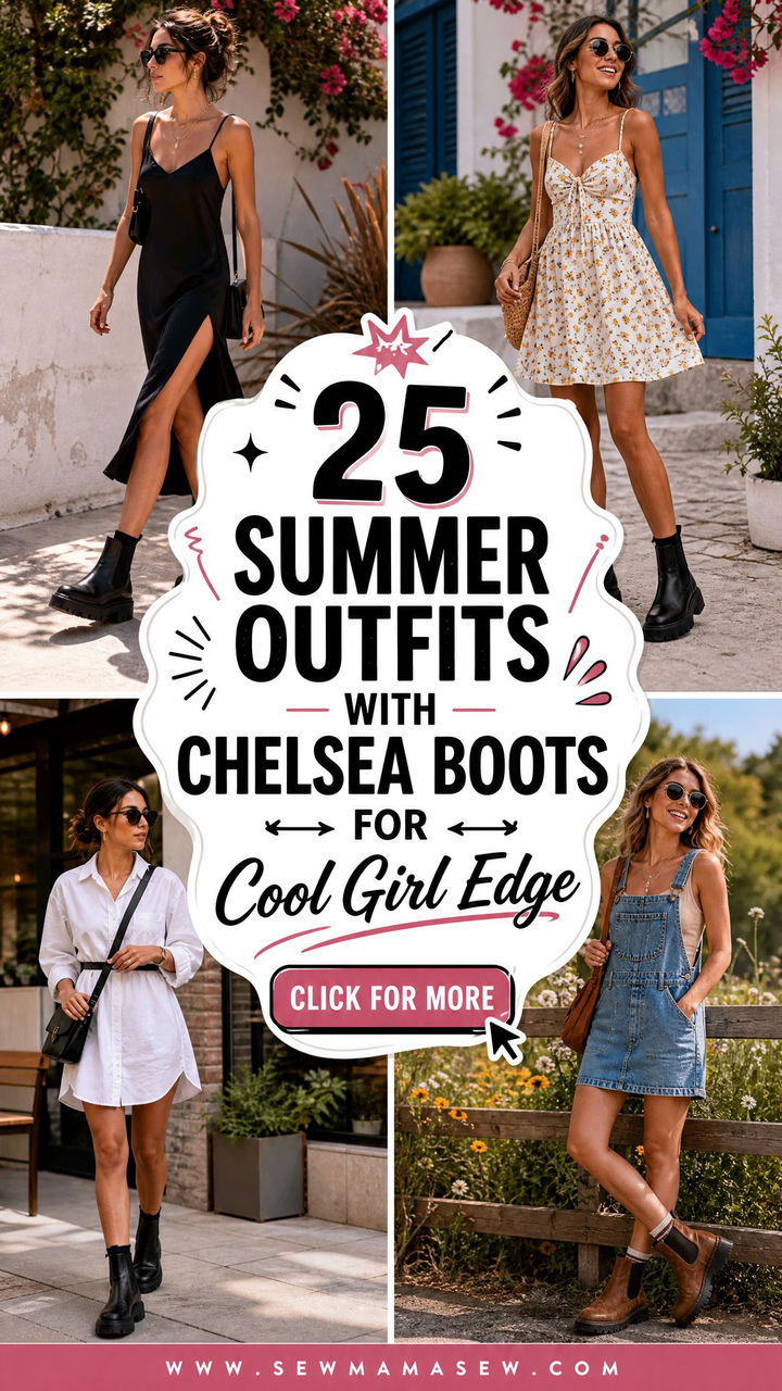 25 Summer Outfits With Chelsea Boots For Cool Girl Edge - 25 Summer Outfits With Chelsea Boots For Cool Girl Edge