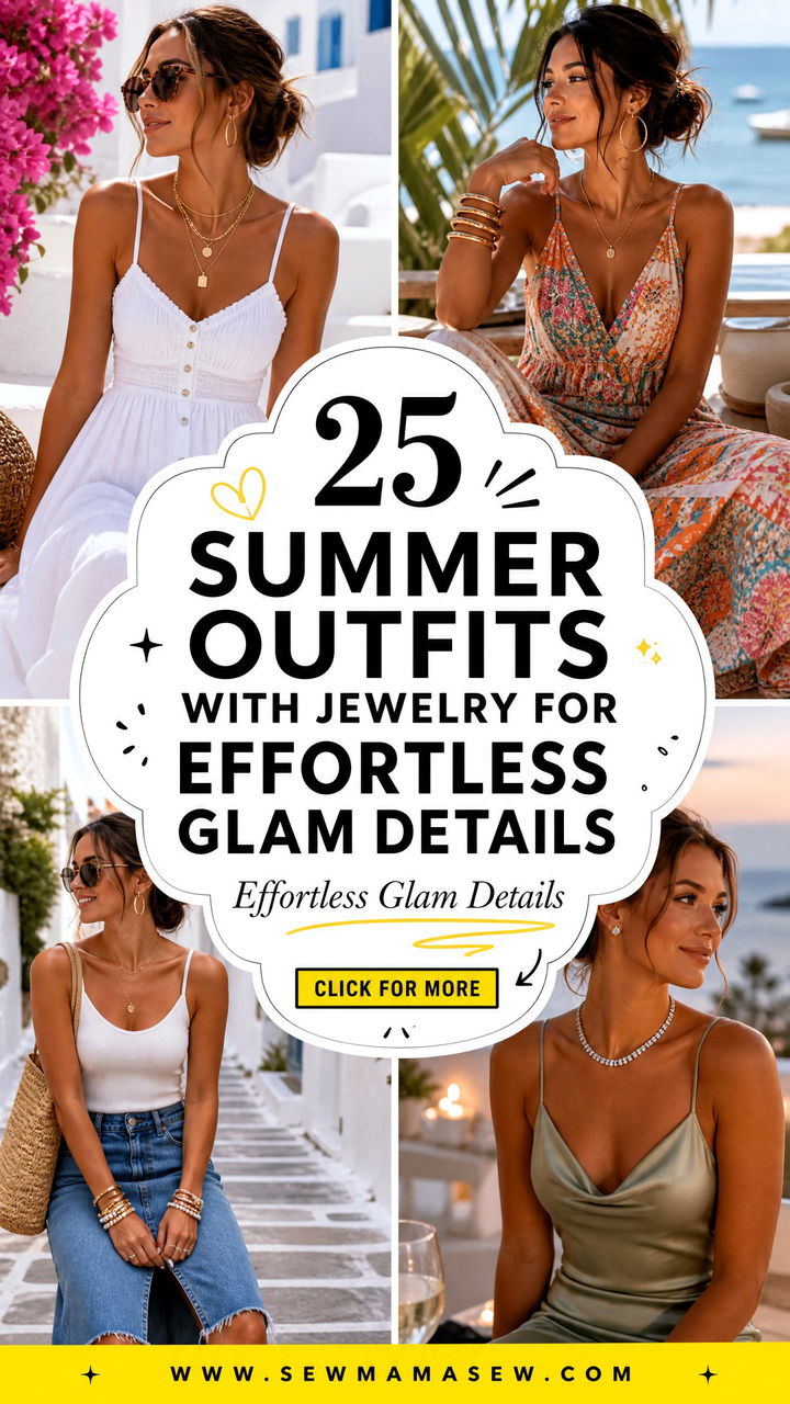 25 Summer Outfits With Jewelry For Effortless Glam Details - 25 Summer Outfits With Jewelry For Effortless Glam Details