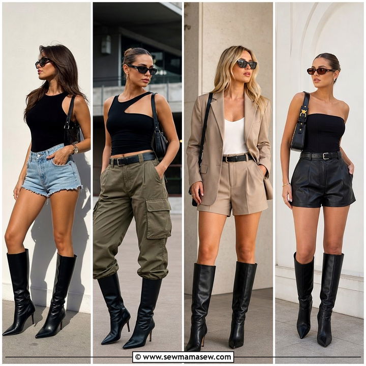 25 Summer Outfits With Knee High Boots for Chic Hot-Weather Looks