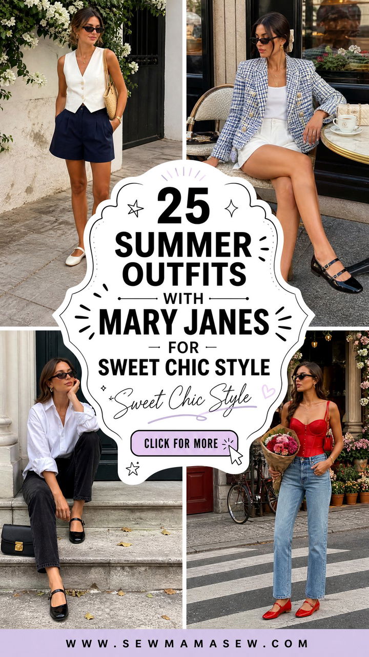 25 Summer Outfits With Mary Janes For Sweet Chic Style - 25 Summer Outfits With Mary Janes For Sweet Chic Style
