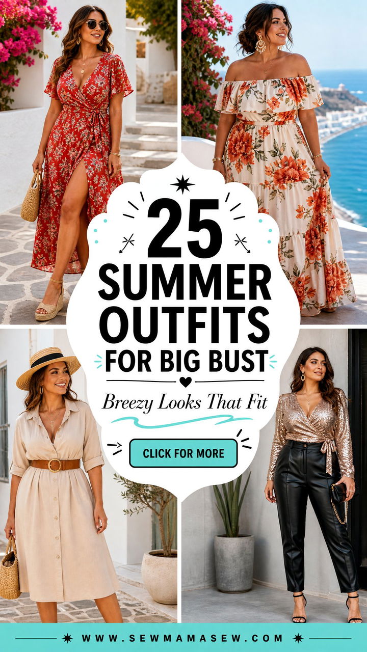 25 Summer outfits for big bust Breezy Looks That Fit Well - 25 Summer outfits for big bust: Breezy Looks That Fit Well