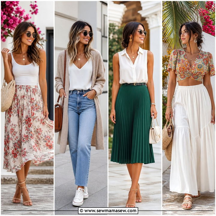 25 Summer outfits for inverted triangle shape That Flatter