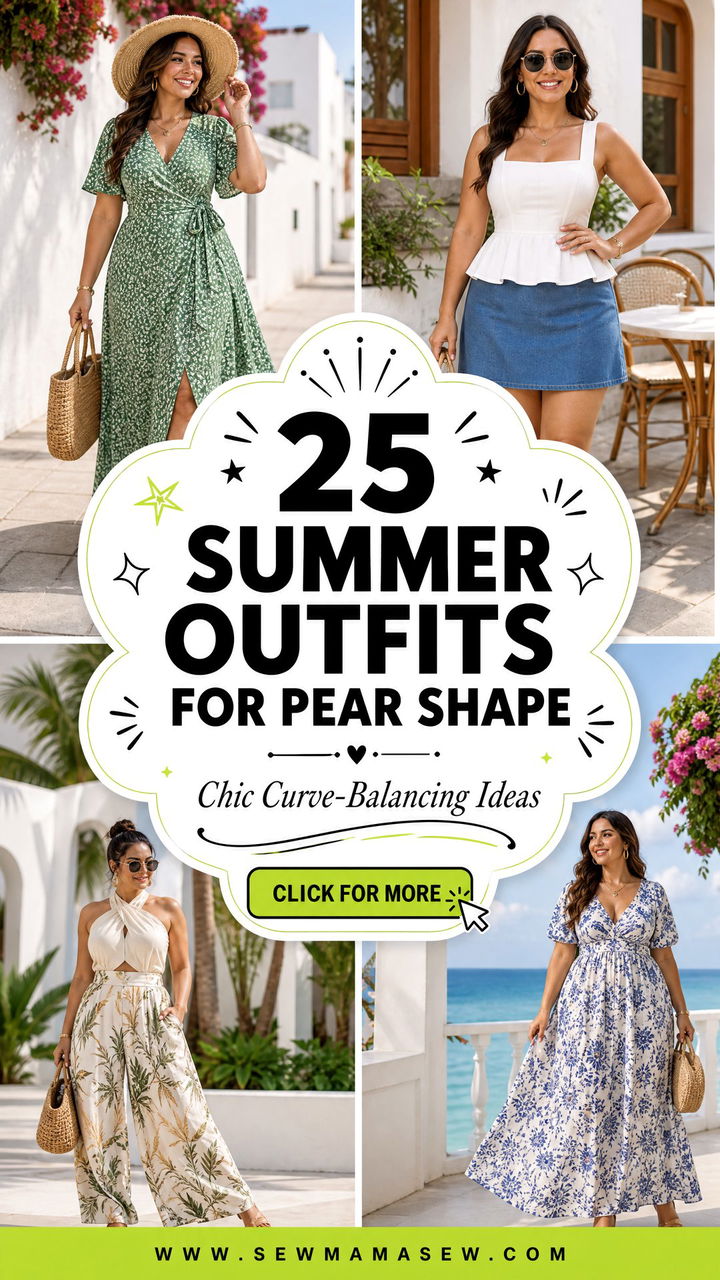 25 Summer outfits for pear shape Chic Curve-Balancing Ideas - 25 Summer outfits for pear shape: Chic Curve-Balancing Ideas