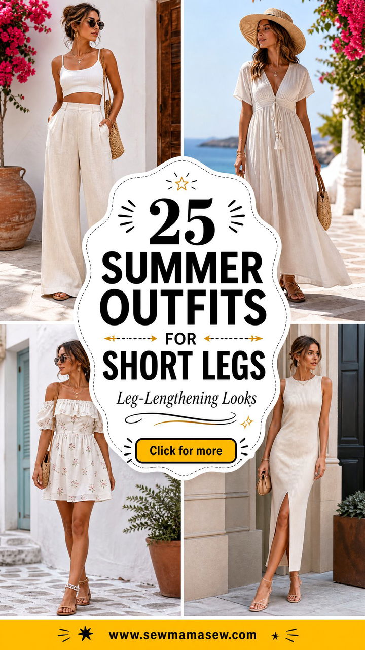 25 Summer outfits for short legs Leg-Lengthening Looks - 25 Summer outfits for short legs: Leg-Lengthening Looks