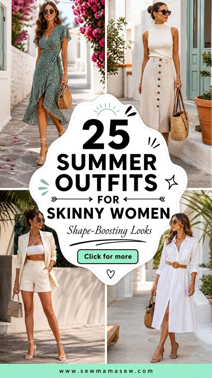25 Summer outfits for skinny women Shape-Boosting Looks - 25 Summer outfits for skinny women: Shape-Boosting Looks