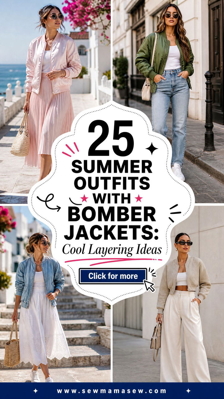 25 Summer outfits with bomber jackets Cool Layering Ideas - 25 Summer outfits with bomber jackets: Cool Layering Ideas