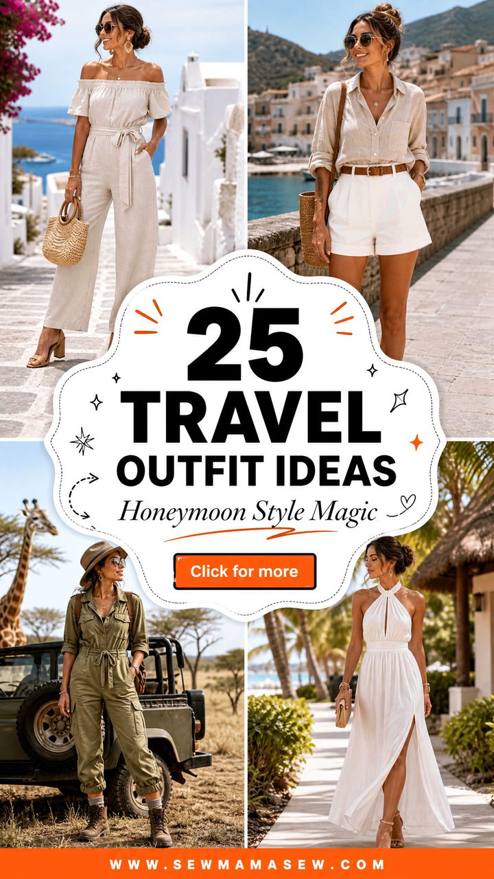 25 Travel Outfit Ideas for Honeymoon Style Youll Adore - 25 Travel Outfit Ideas for Honeymoon Style You'll Adore