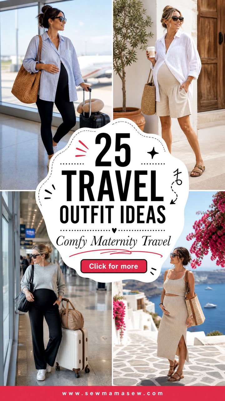 25 Travel Outfit Ideas for Pregnant Women to Feel Comfy - 25 Travel Outfit Ideas for Pregnant Women to Feel Comfy
