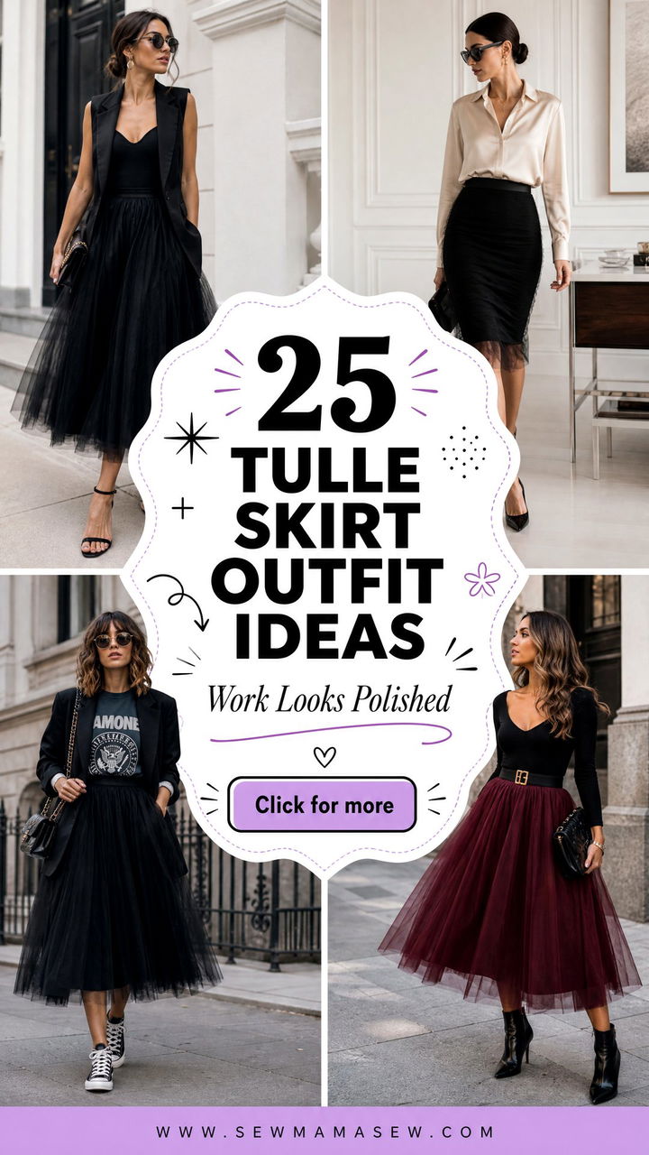 25 Tulle skirt outfit ideas for work That Feel Polished - 25 Tulle skirt outfit ideas for work That Feel Polished
