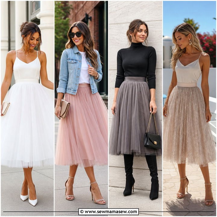 25 Tulle Skirt Outfit Ideas With Heels for Dressy Moments