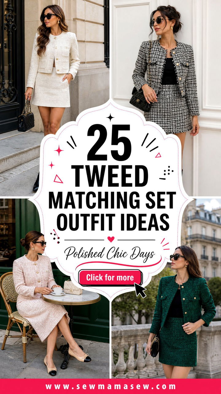 25 Tweed Matching Set Outfit Ideas for Polished Chic Days - 25 Tweed Matching Set Outfit Ideas for Polished Chic Days