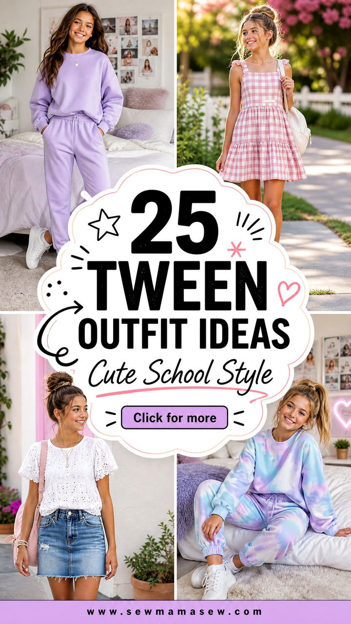 25 Tween Outfit Ideas 2026 for Cute School and Weekend Style - 25 Tween Outfit Ideas 2026 for Cute School and Weekend Style