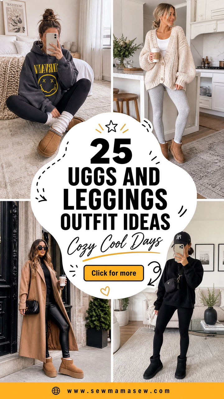 25 Uggs and leggings outfit ideas for Cozy Cool Days Out - 25 Uggs and leggings outfit ideas for Cozy Cool Days Out