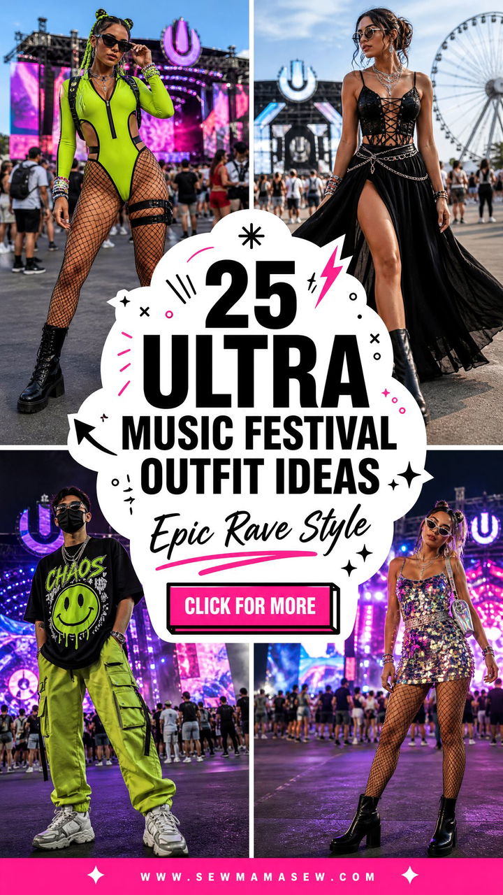 25 Ultra Music Festival outfit ideas for Epic Rave Style - 25 Ultra Music Festival outfit ideas for Epic Rave Style