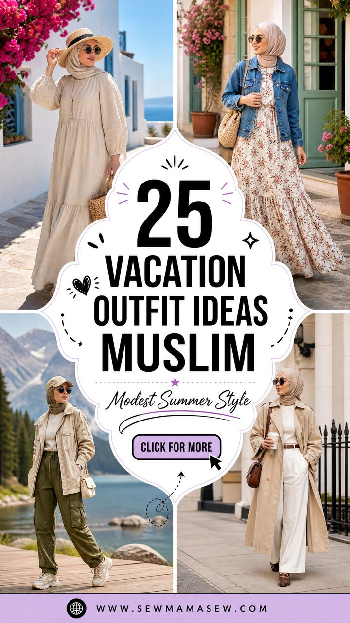 25 Vacation Outfit Ideas Muslim Women Will Love This Summer - 25 Vacation Outfit Ideas Muslim Women Will Love This Summer