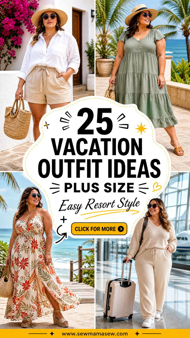 25 Vacation Outfit Ideas Plus Size Women Will Love Now - 25 Vacation Outfit Ideas Plus Size Women Will Love Now