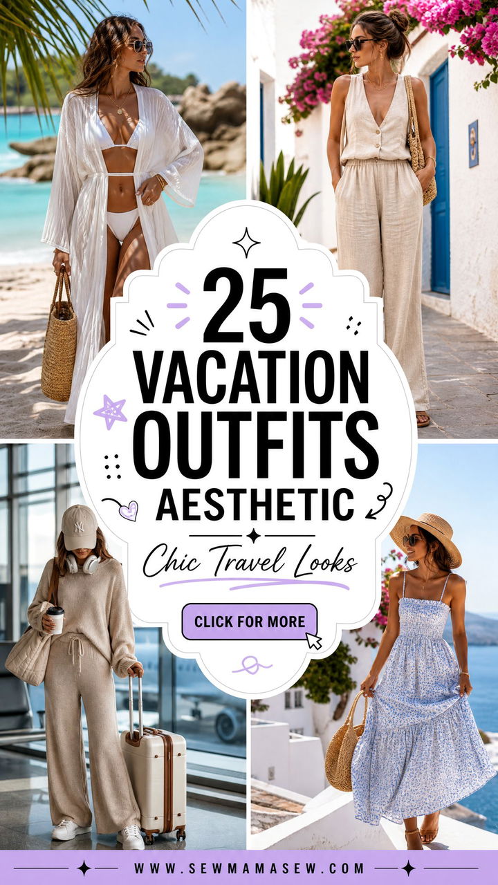 25 Vacation Outfits Aesthetic Chic Travel Looks To Copy - 25 Vacation Outfits Aesthetic: Chic Travel Looks To Copy
